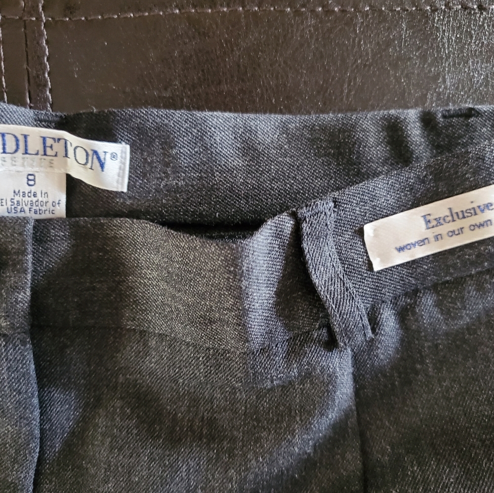 Pendleton Petite Gray Virgin Wool Lined Pants 8 - image 2